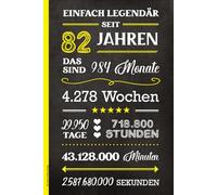 82 Jahre Geburtstag: Geburtstagsgeschenk zum 82. lustiges Geburtstag Geschenk zum 82th Geb liniertes Buch für Notizen Geschenkidee für Männer , Papa und Opa praktisches Schreibheft und Notizheft