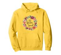 82 Years Loved 82th Birthday Floral Wreath Loved for Women Sudadera con Capucha