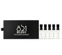 821SCENT Discovery Box, Set de Muestras de 5 Fragancias para el Hogar | Jardín Oculto, Hierba Noble, Brisa Citrina, Luz Silente y Noche de Cedro | Ideal para regalar