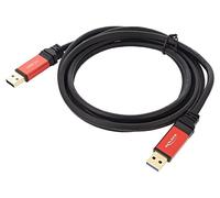 82745 Cable USB A Plug, ambos lados chapado en oro 2m negro Cu DELOCK