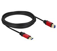 82759 Cable USB A Plug,USB B Plug chapado en oro 5m negro 5Gbps DELOCK