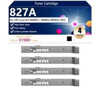 827A Cartucho de Tóner Compatible CF300A CF301A CF303A CF302A para HP LaserJetM880z /M880Z/M880Z NFC Impresoras, Alto Rendimiento 31500 Páginas, Impresión Nítida