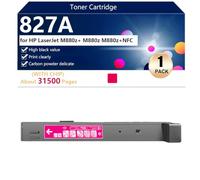 827A Cartucho de Tóner Compatible CF300A CF301A CF303A CF302A para HP LaserJetM880z /M880Z/M880Z NFC Impresoras, Alto Rendimiento 31500 Páginas, Impresión Nítida