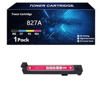 827A Cartuchos de Tóner de Alto Rendimiento, Compatibles para HP 827A CF300A CF301A CF302A CF303A. Funcionan para HP Color Laserjet M880z M880 M880z Impresoras,M-1 Pack