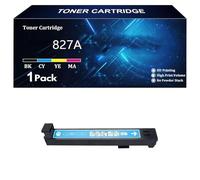 827A Cartuchos de Tóner de Alto Rendimiento, Compatibles para HP 827A CF300A CF301A CF302A CF303A. Funcionan para HP Color Laserjet M880z M880 M880z Impresoras,C-1 Pack