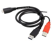 82909 Cable USB A macho x2,micro USB-B macho 0,6m negro DELOCK