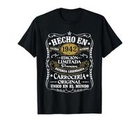 83 Cumpleaños 83 Años Hombre Hecho en 1942 Vintage Regalo Camiseta