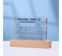 83 elementos químicos reales, tabla periódica de acrílico para educación científica, decoración del hogar, regalos, exhibición de escritorio