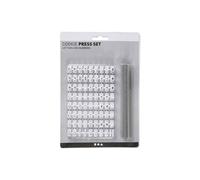 83 Sellos de caucho Alfabeto y Número 6 mm