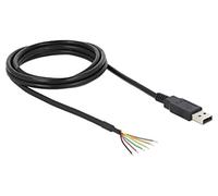 83117 Cable USB 2.0 Cables,USB A Plug 1.8m Negro 26AWG DELOCK