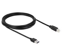 Delock 3m usb 2.0 a - b m/m cable usb usb a usb b negro