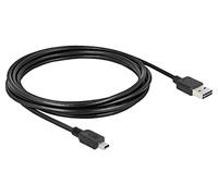 83364 Cable USB 2.0 chapado en oro 3 metros negro 24AWG,28AWG 480Mbps DELOCK