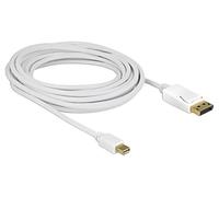 83484 Cable Displayport Plug,mini Displayport Plug L: 5m blanco DELOCK