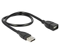 83499 Cable USB 2.0 USB A Hembra,USB A Macho 0.5m Negro DELOCK