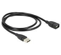 83500 Cable USB 2.0 USB A Hembra,USB A Macho 1m Negro DELOCK
