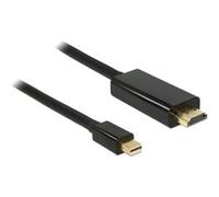 83698 adaptador de cable de vídeo 1 m Mini DisplayPort HDMI Negro negro, 1 m, Mini DisplayPort, HDMI, Macho, Macho, Oro