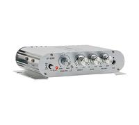 -838 Amplificador de potencia de 2.1 canales HiFi 80Wx2 Amplificador de sonido de graves estéreo con