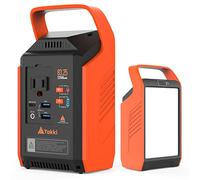 83Wh Portable Power Station, Camping Solar Power Bank Generator with 110V/80W AC Outlet, Type-C, USB Port and Camping Flashlight for Camping Home Emergency Battery Backup