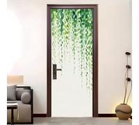 83x204 cm Murales puerta de Pegatinas Enredaderas de planta minimalista Creativos papel Autoadhesivo Adhesivo Fotográfico Pegatina Blanco Extraíble Impermeable Vinilos Decoración Arte Para Puertas