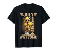 84 Años Impresionante Julio 1942 Oso de Peluche 84 cumpleaños Camiseta