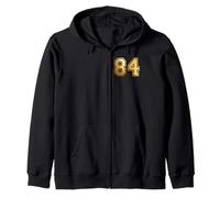 84 Número Ochenta y Cuatro Equipos Deportivos gráfico Varsity Matching Sudadera con Capucha