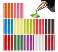 84 Piezas Barras Silicona Caliente 7mm x 100mm, Barras de Pegamento Caliente, Barra Pegamento Termofusible, 12 Colores Palos de Pegamento Caliente, para Bricolaje, Sellado y Fijación- Multicolor