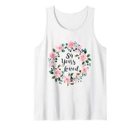 84 Years Loved Men Women 84 Years Old Cool 84th Birthday Camiseta sin Mangas