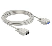 84016 Cable D-Sub 9pin Hembra,D-Sub 9pin Macho 5m Beige DELOCK
