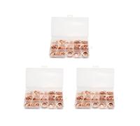 840Pzs Juego de Junta Arandela de Cobre Clasificado Profesional Kit de Surtido de Sellos de Anillo Plano M5-M20 Con Caja para Accesorios de Hardware