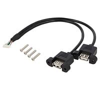 84839 Cable USB 2.0 chapado en oro 0,25m negro 28AWG ØLeth: 4mm DELOCK