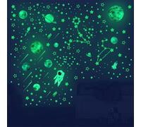 849 Piezas Estrellas Fluorescentes para Techo, Estrellas Decoracion Habitacion Juvenil, Estrellas Techo Habitación Niños, Planetas Pegatinas de Pared, Decoración de Habitaciones Infantiles