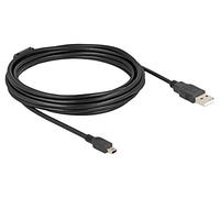 84916 Cable USB 2.0 USB A Macho,Mini USB-B Macho 5m Negro DELOCK