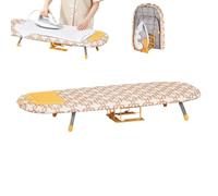84cm Foldable Tabletop Ironing Board with Iron Rest, Compact Counter | Generous 84cm Length Surfaçe for Shirts and Light Jackets, Built In Sturdy Metal Iron Rest Stand, Foldable Compact Design