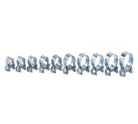 84pcs 10 Size Mini Fuel Injection Style Hose Clamp For Diesel Petrol Pipe