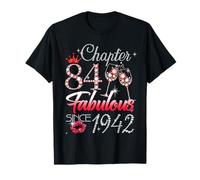 84th Birthday Queen Chapter 84 Fabulous Since 1942 Women Camiseta