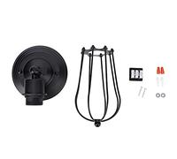 85-240V E26/E27 Lámpara de matrícula de pared de la luz RETRO Lámpara de pared para corredor de baño (Negro)
