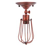 85-240V E26/E27 Lámpara de matrícula de pared de la luz RETRO Lámpara de pared para corredor de baño (Óxido rojo)