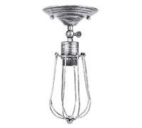 85-240V E26/E27 Lámpara de matrícula de pared de la luz RETRO Lámpara de pared para corredor de baño (Plata)