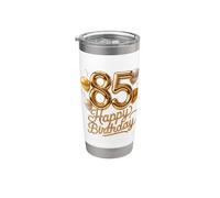 85 Feliz Cumpleaños 85 Aniversario Hombres Mujeres Vaso térmico de acero inoxidable de doble pared