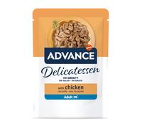 85 g Advance Delicatessen Pollo en Salsa Sobres para gatos