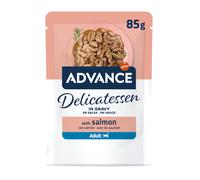 85 g Advance Delicatessen Salmón en Salsa Sobres para gatos