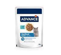 Advance Adult Esterilizados Bocaditos Bacalao Salsa para Gatos 85 gr