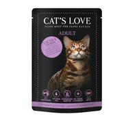 85 g Cat’s Love Adult Salmón y Pollo en Gelatina sobre para gatos