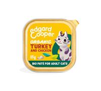 Edgard & Cooper Organic Adult Pavo y Pollo Ecológico Tarrina Gatos 85 gr