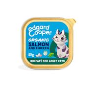 Edgard & Cooper Organic Adult Salmón y Pollo Ecológico Tarrina Gatos 85 gr