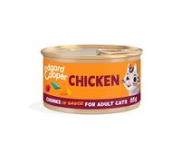 Edgard & Cooper Adult Trocitos de Pollo de Corral en Salsa Lata Gatos 85 gr