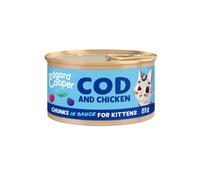 85 g Edgard & Cooper Trocitos de Pollo en Salsa lata para gatos