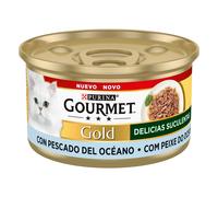 Gourmet Gold Delicias Jugosas para gato - Pescado del océano - Cantidad: 85 g
