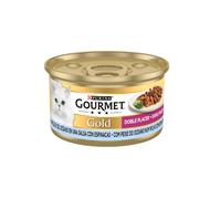 Gourmet Gold Doble Placer para gato - Pescado del océano y espinacas - Cantidad: 85 g