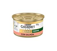 Gourmet húmedo gato gold terrine con salmón 85 gr